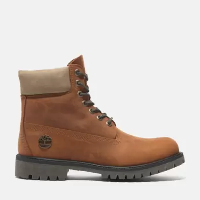 6-inch Boot imperméable à lacets Timberland® Premium pour homme en orange offre à 176€ sur Timberland