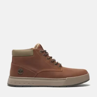 Basket mi-haute à lacets Maple Grove pour homme en orange offre à 93€ sur Timberland