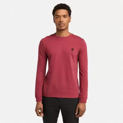 T-shirt Dunstan River à manches longues pour homme en rouge offre à 28€ sur Timberland