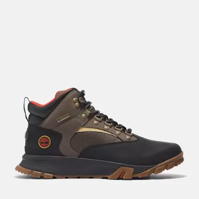 Bottine de randonnée mi-haute imperméable à lacets et membrane GORE-TEX Mt Lincoln pour homme en noir offre à 90€ sur Timberland