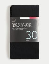 lot de 3 paires de collants 30 deniers dotés de la technologie body sensor™