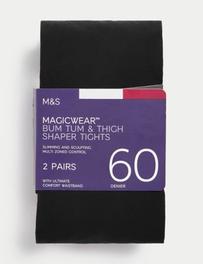 Lot de 2 paires de collants opaques 60 deniers, dotés de la technologie Magicwear™ offre à 21€ sur Marks & Spencer