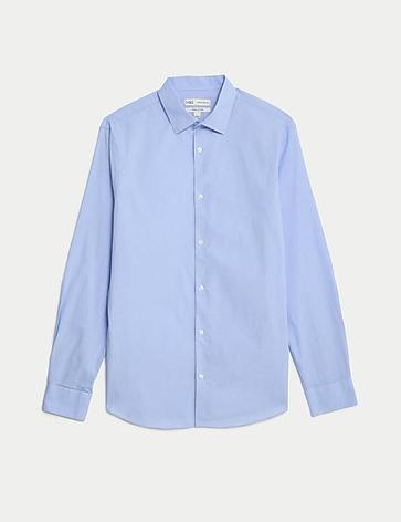 Chemise coupe standard 100 % coton à motif texturé offre à 36€ sur Marks & Spencer