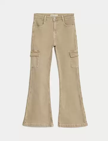 Jean cargo coupe évasée (du 6 au 16 ans) offre à 34€ sur Marks & Spencer