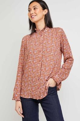 chemise fluide fleurie femme