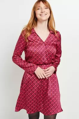 Robe cache coeur imprimé femme offre à 20€ sur Grain de malice