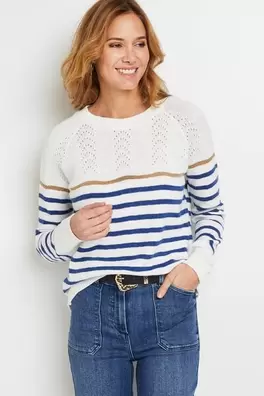 Pull marinière fabriqué en France femme offre à 40€ sur Grain de malice