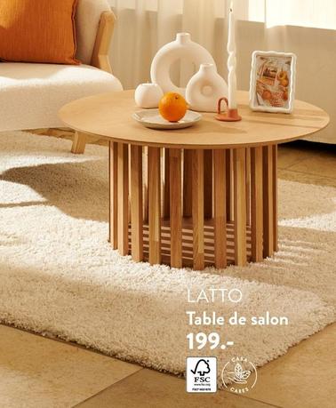 Latto - Table De Salon offre à 199€ sur Casa