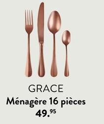 Grace - Menagere 16 Pieces offre à 49,95€ sur Casa