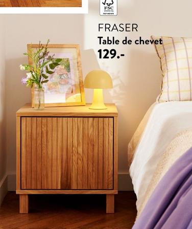 Fraser - Table De Chevet offre à 129€ sur Casa
