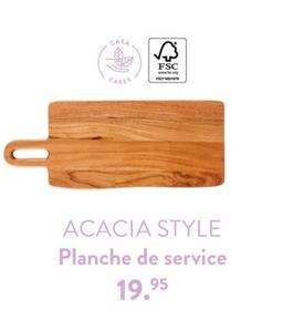 Acacia Style - Planche De Service offre à 19,95€ sur Casa