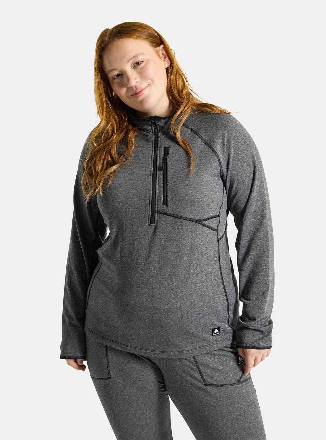 Burton - Polaire demi-zippée Stockrun Grid femme