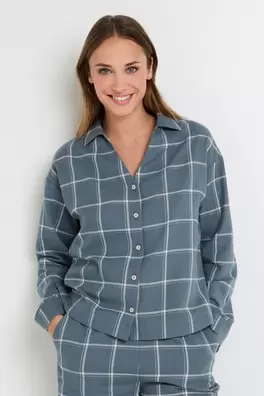 CHEMISE À CARREAUX FLANELLE MULTICO BLEU offre à 29,9€ sur Rougegorge