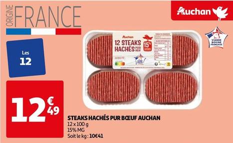 Auchan - Steak Haché Pur Boeuf 