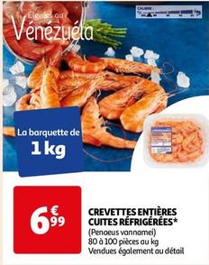 Crevettes Entières Cuites Réfrigérées