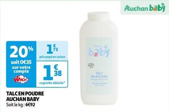 Auchan Baby Talcen Poudre