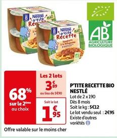 Nestlé - P'Tite Recette Bio