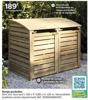 Le Range-poubelles offre à 189€ sur Castorama