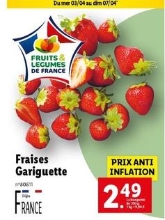 Fraises Gariguette