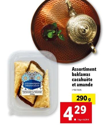 Assortiment Baklawas Cacahuète Et Amande