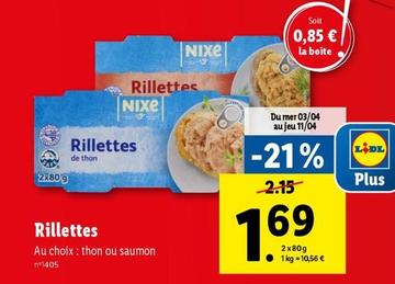 Nixe - Rillettes