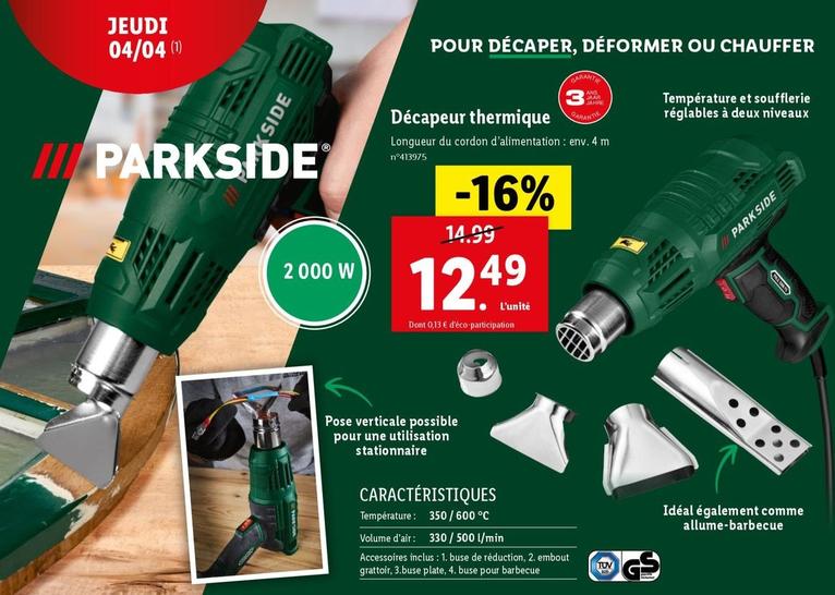 Parkside - Décapeur Thermique 