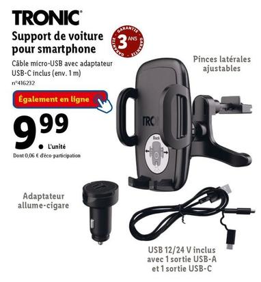 Tronic - Support De Voiture Pour Smartphone