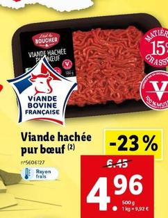 Viande Hachée Pur Bœuf