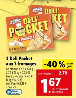 3 Déli'pocket Aux 3 Fromages