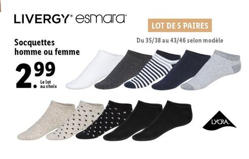 Lycra - Socquettes Homme Ou Femme