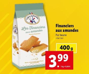 financiers aux amandes