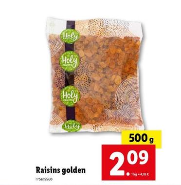 raisins golden