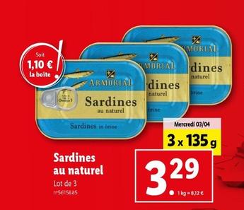 armorial - sardines au naturel