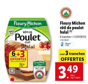 fleury michon - roti de poulet halal