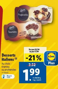 desserts italiens