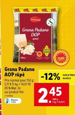 grana padano aop râpé