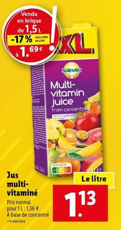 solevita - jus multi- vitaminé