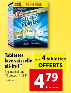 tablettes lave vaisselle all-in-1