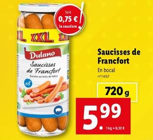 Dulano - Saucisses De Francfort