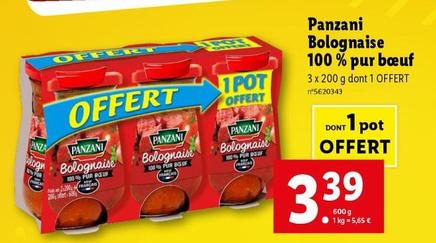 Panzani - Bolognaise 100% Pur Bœuf