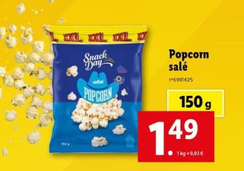 snack day - popcorn sale