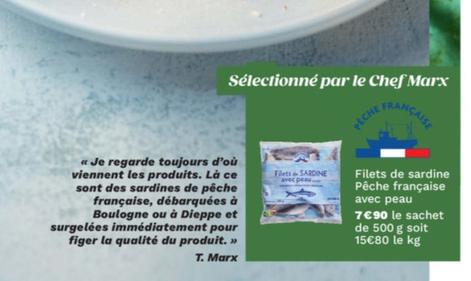 Filets De Sardine Pêche Française Avec Peau offre à 7,9€ sur Picard