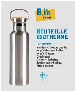 Bouteille Isotherme offre à 9,9€ sur Master Pro