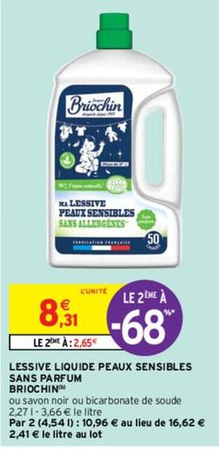 Briochin - Lessive Liquide Peaux Sensibles Sans Parfum offre à 8,31€ sur Intermarché