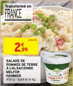 Hammer - Salade De Pommes De Terre À L'Alsacienne Melfor  offre à 2,99€ sur Intermarché