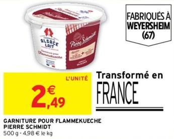 Pierre Schmidt - Garniture Pour Flammekueche offre à 2,49€ sur Intermarché