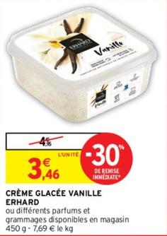 Erhard - Creme Glacee Vanille  offre à 3,46€ sur Intermarché
