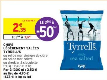 Tyrrell's - Chips Légèrement Salées  offre à 2,35€ sur Intermarché