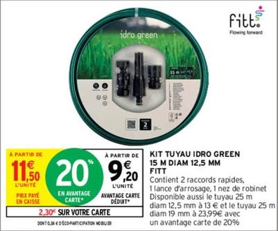 Fitt - Kit Tuyau Idro Green offre à 9,2€ sur Intermarché