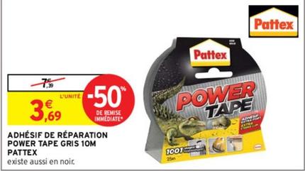 Pattex - Adhésif De Réparation Power Tape Gris 10m offre à 3,69€ sur Intermarché